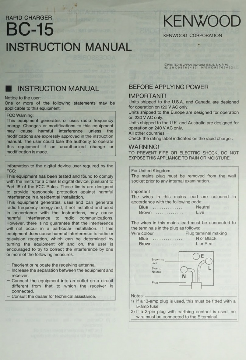 Kenwood BC-15 instruction manual
