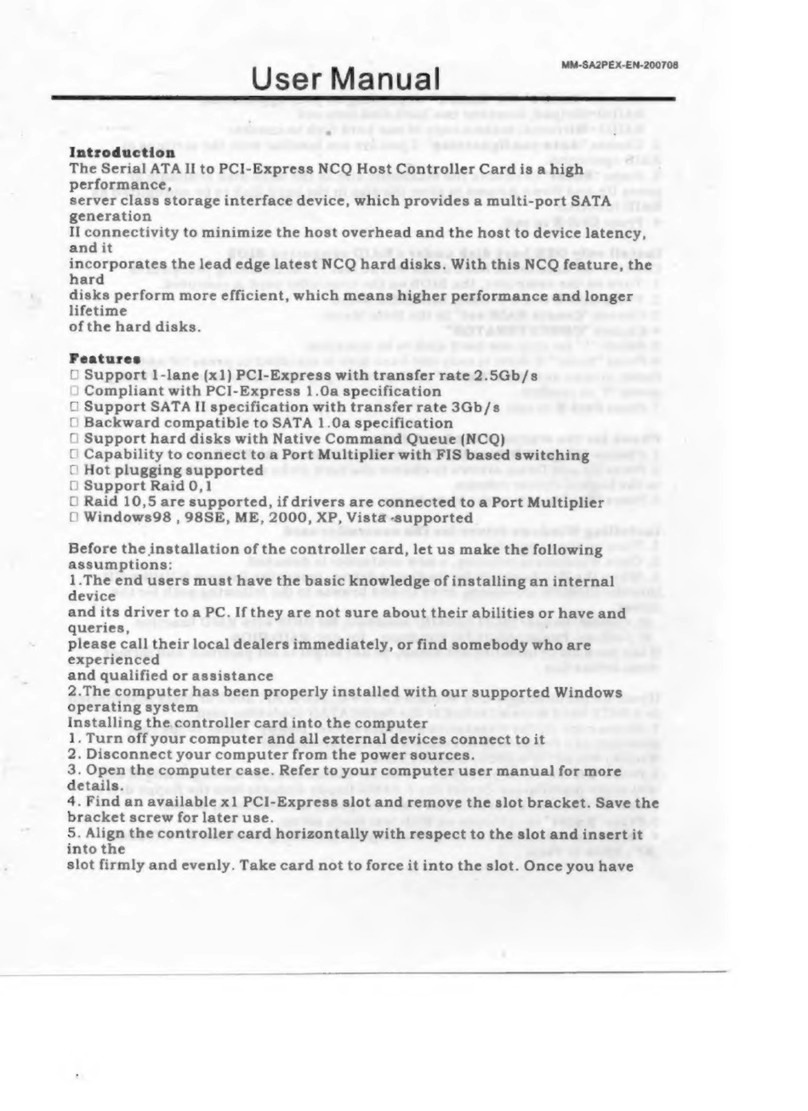 Syba SY-PEX40015 User manual