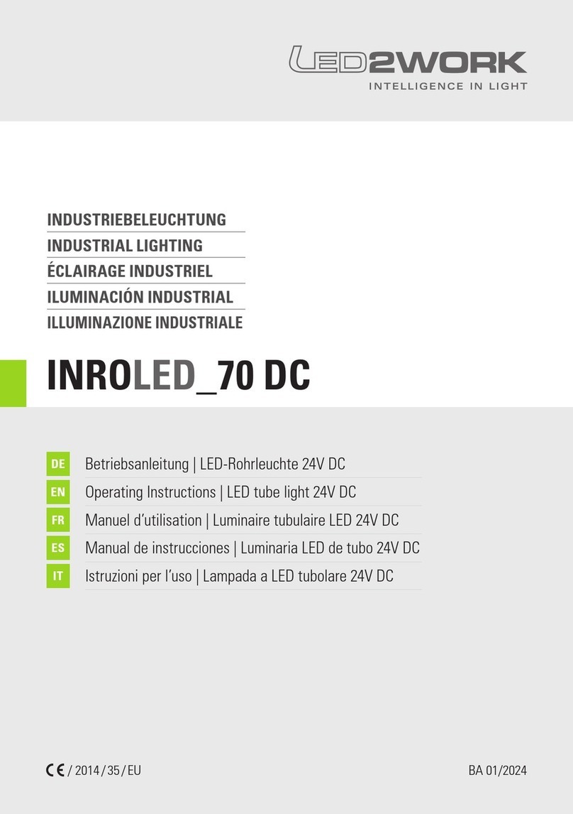 LED2WORK INROLED 70 DC User manual