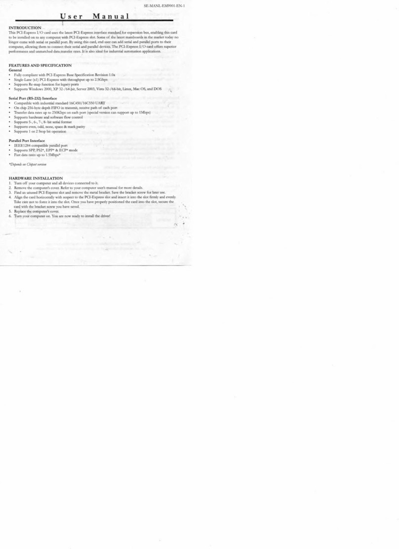 Syba SD-PEX15011 user manual