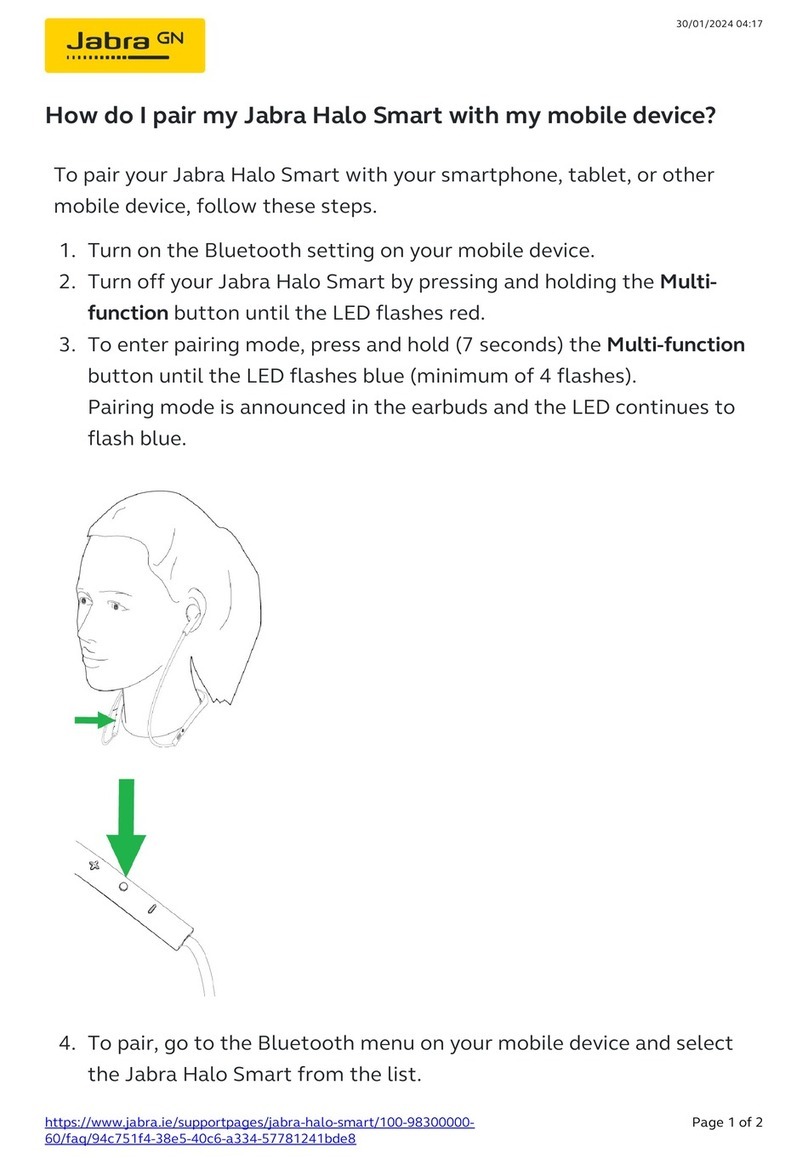 Jabra HALO SMART instructions