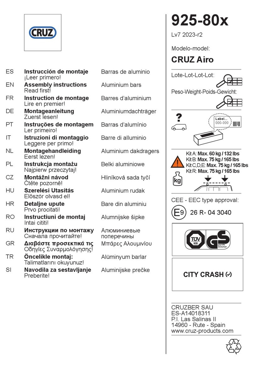 Cruz 925-80 Series Assembly instructions