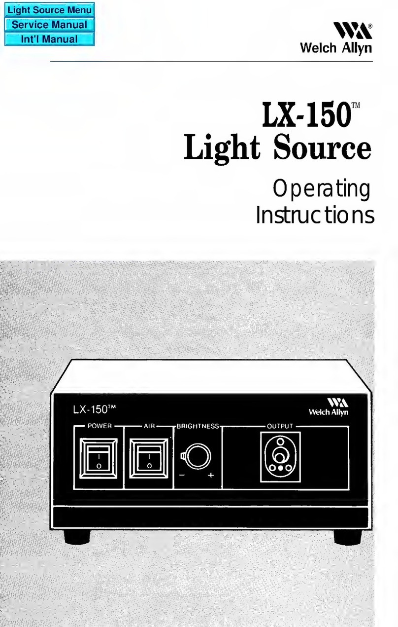 Welch Allyn LX-150 operating instructions