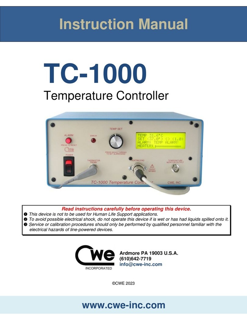 CWE TC-1000 instruction manual