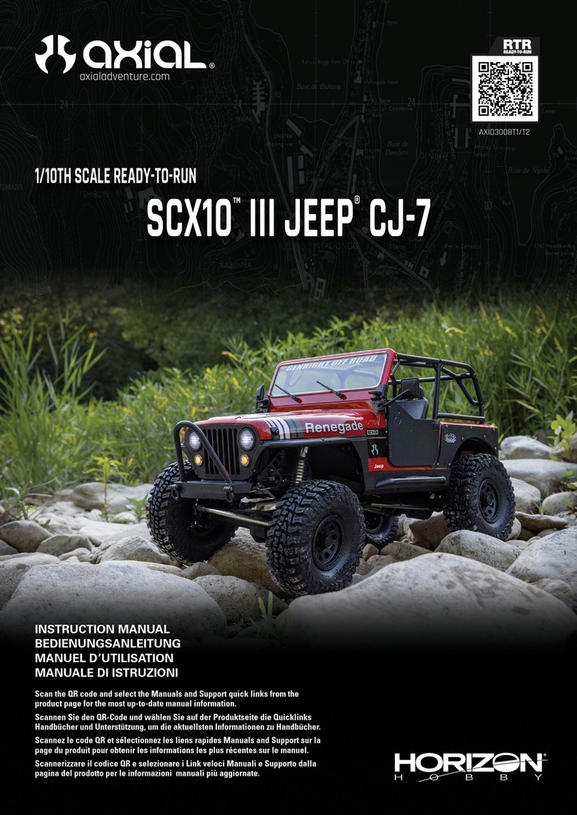 Horizon Hobby Axial SCX-10 III JEEP JLU WRANGLER instruction manual