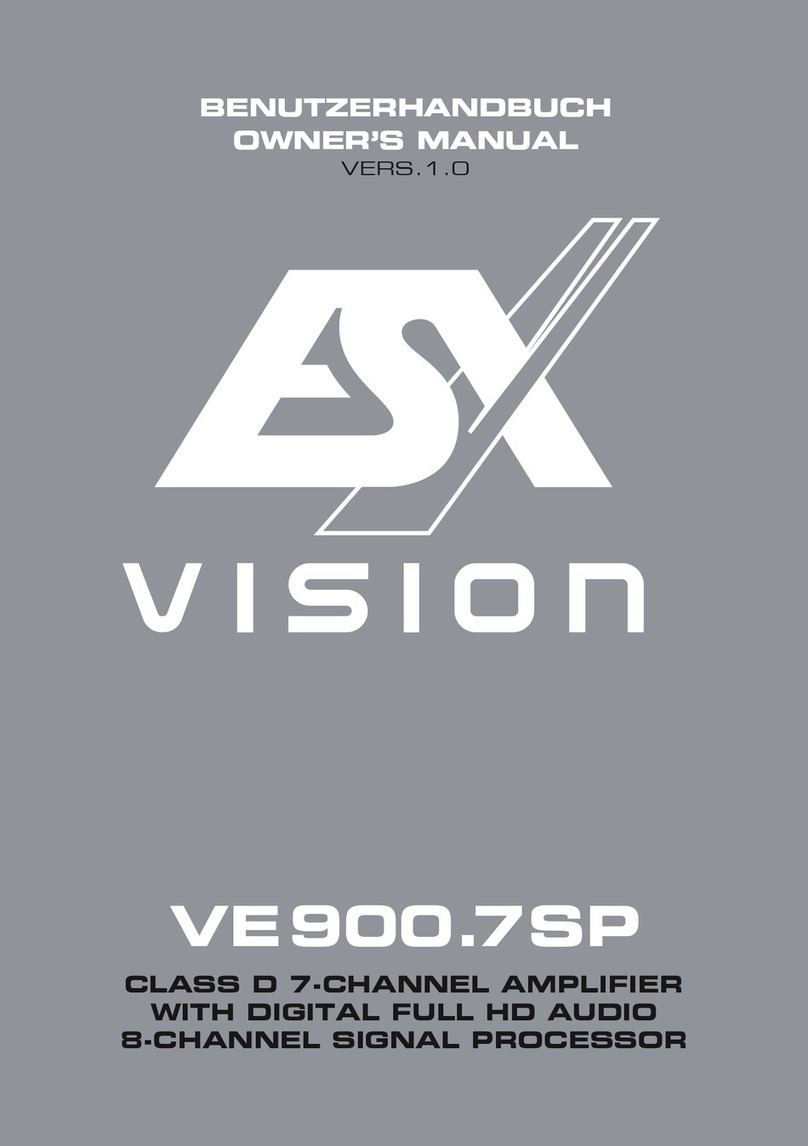 ESX VE900.7SP User manual ESX VE900.7SP User manual