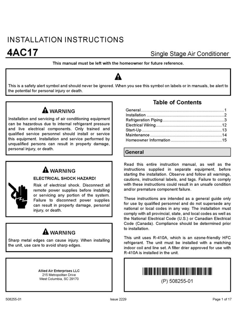 Allied 4AC17 User manual
