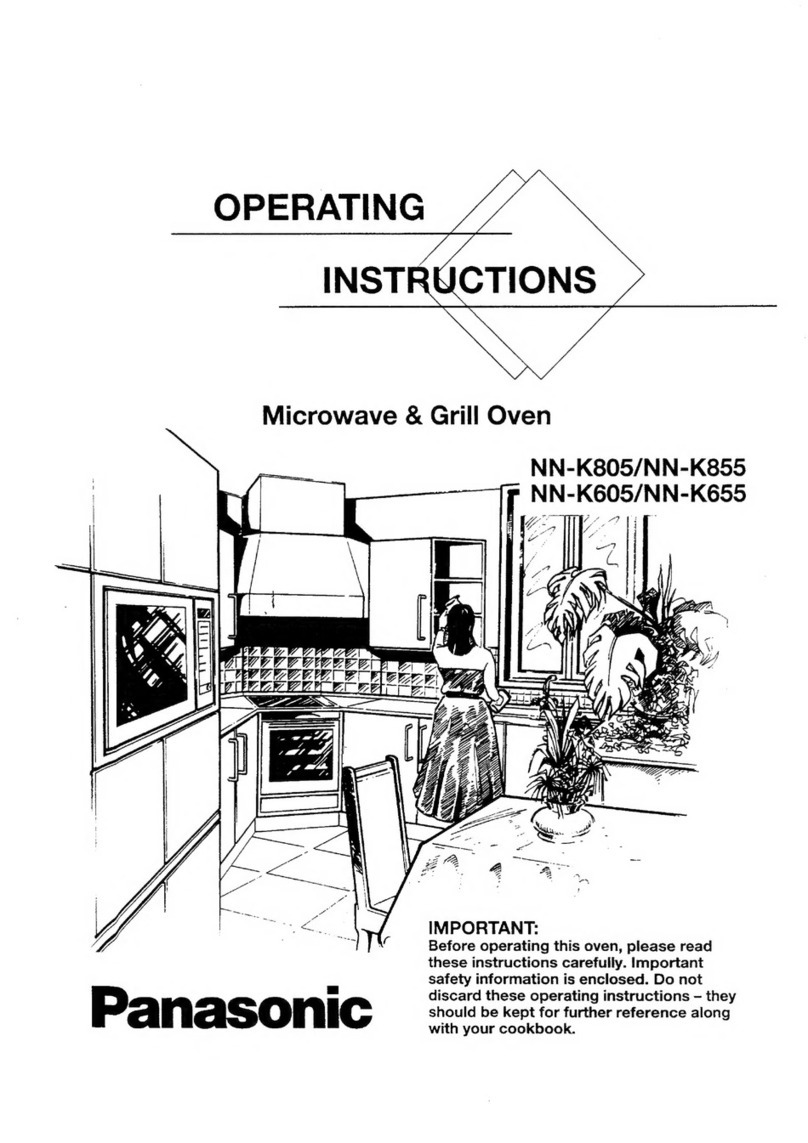 Panasonic NN-K805 operating instructions