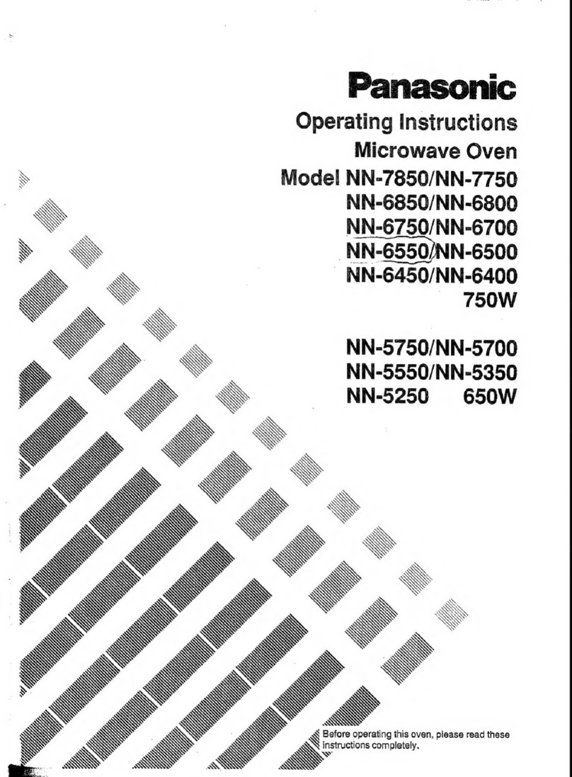 Panasonic NN-6550 operating instructions