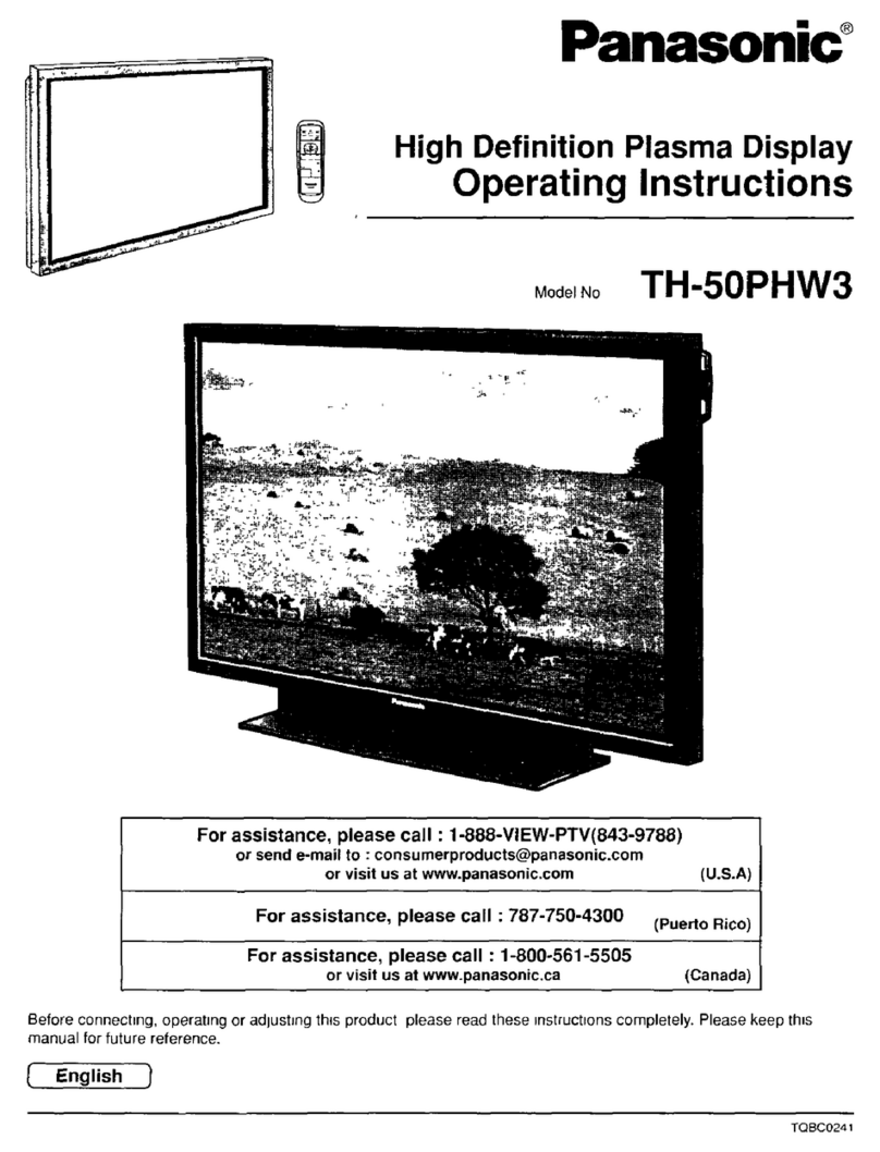 Panasonic TH-50PHW3 User manual