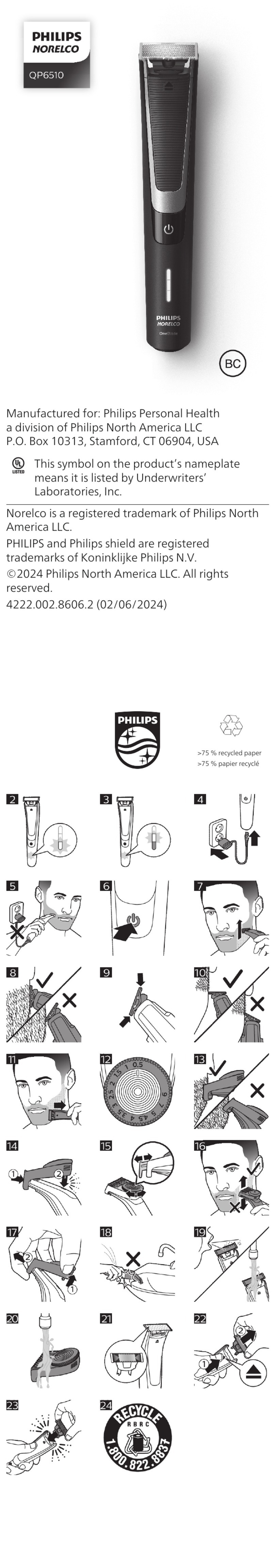 Philips QP6510 User manual