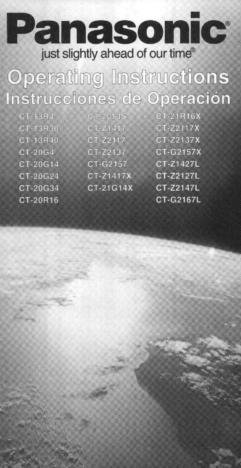 Panasonic CT-13R4 User manual