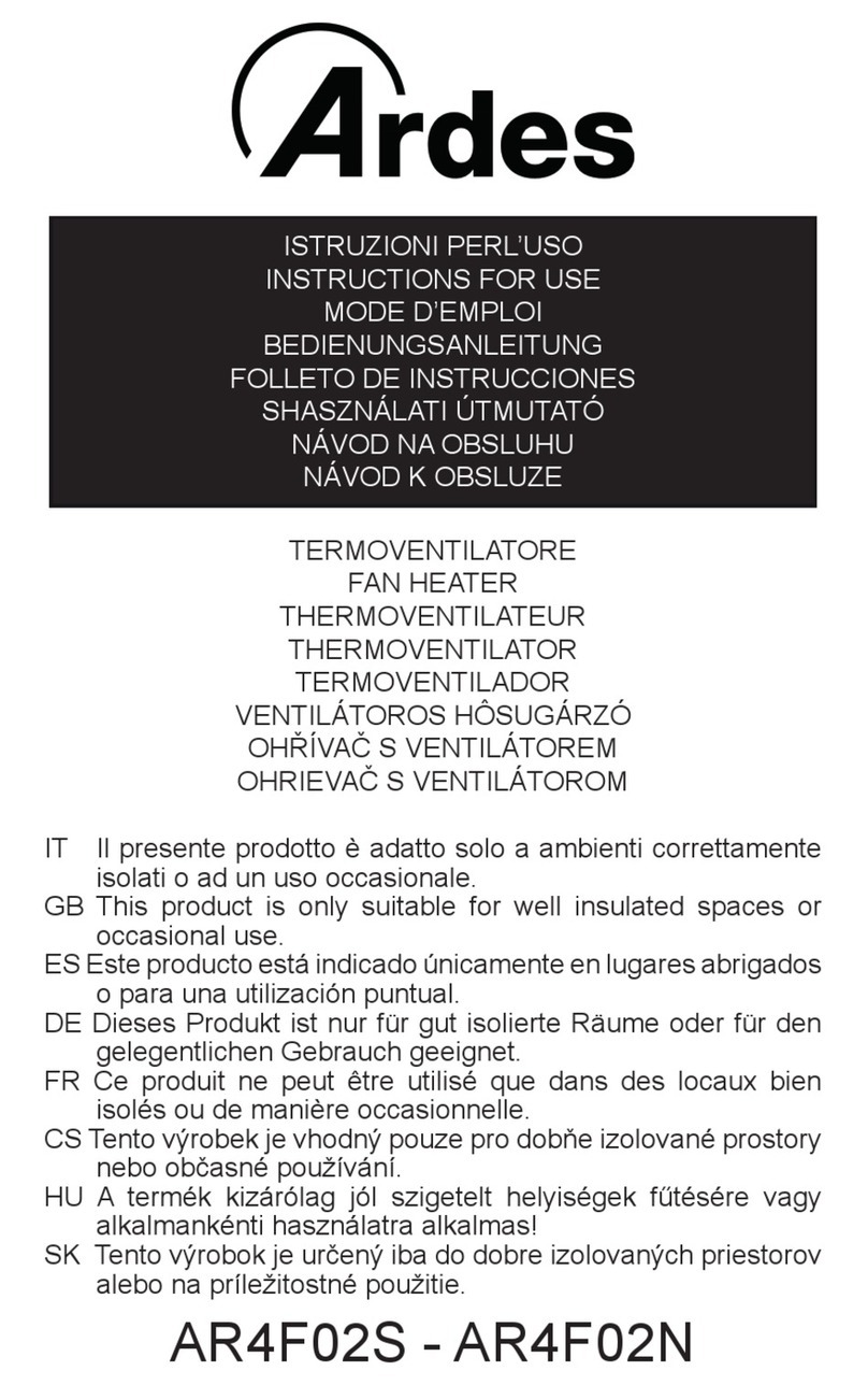 ARDES AR4F02S Instructions for use ARDES AR4F02S Instructions for use