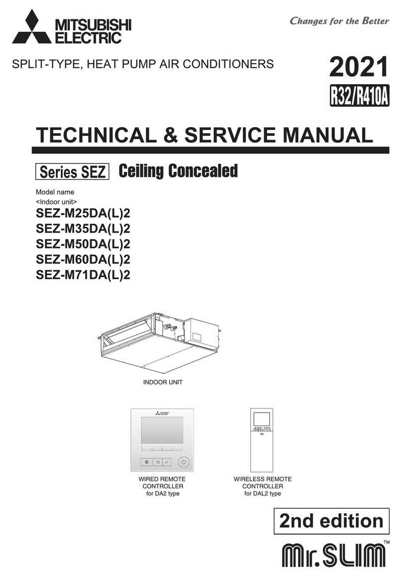 Mitsubishi Electric Mr. SLIM SEZ Series Operating manual