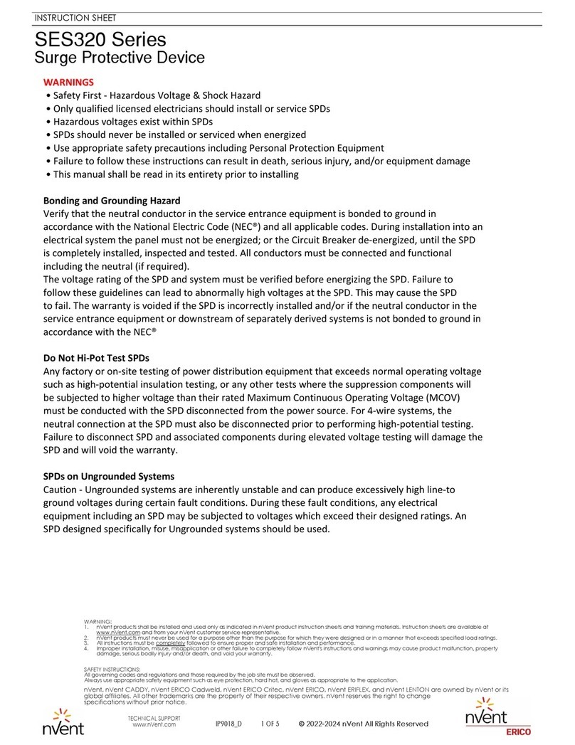 nvent SES320 Series User manual