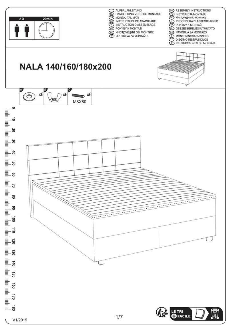 COTTA NALA 140x200 Assembly instructions