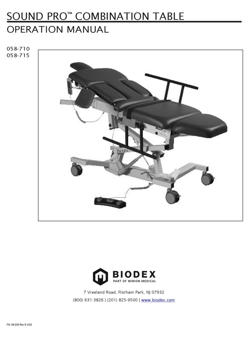 Mirion Technologies BIODEX SOUND PRO 058-710 Operation manual Mirion Technologies BIODEX SOUND PRO 058-710 Operation manual
