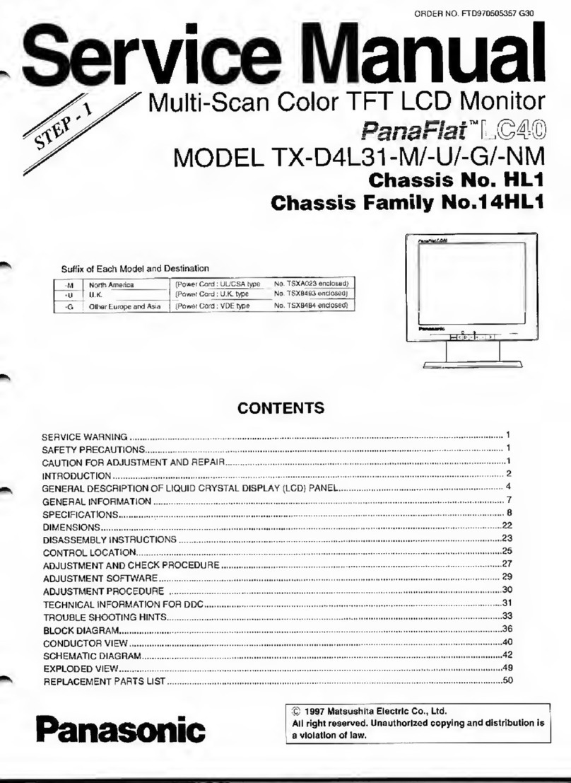 Panasonic PanaFlart LC40 User manual