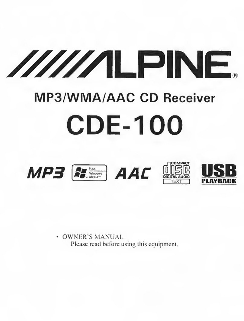 Alpine CDE-100 User manual