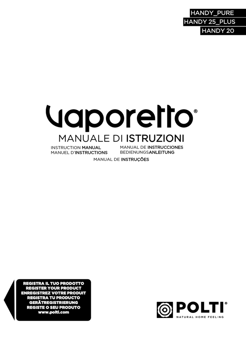 POLTI Vaporetto HANDY PURE instruction manual