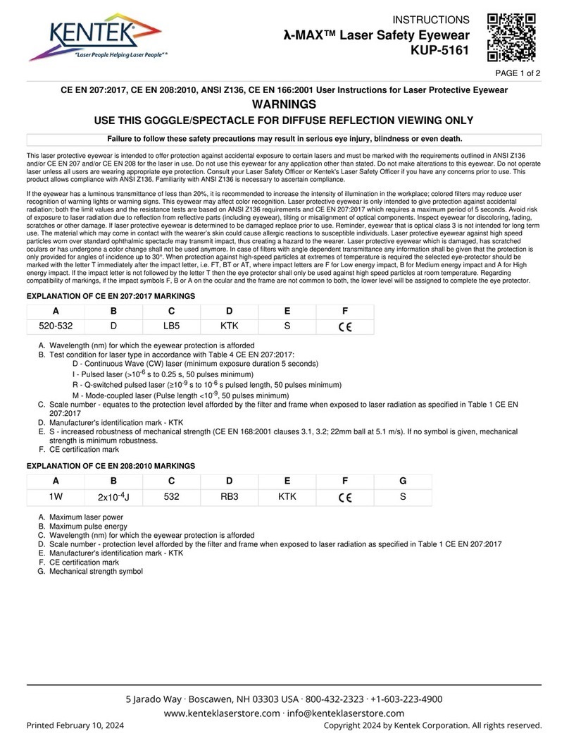 Kentek L-MAX KUP-5161 User manual