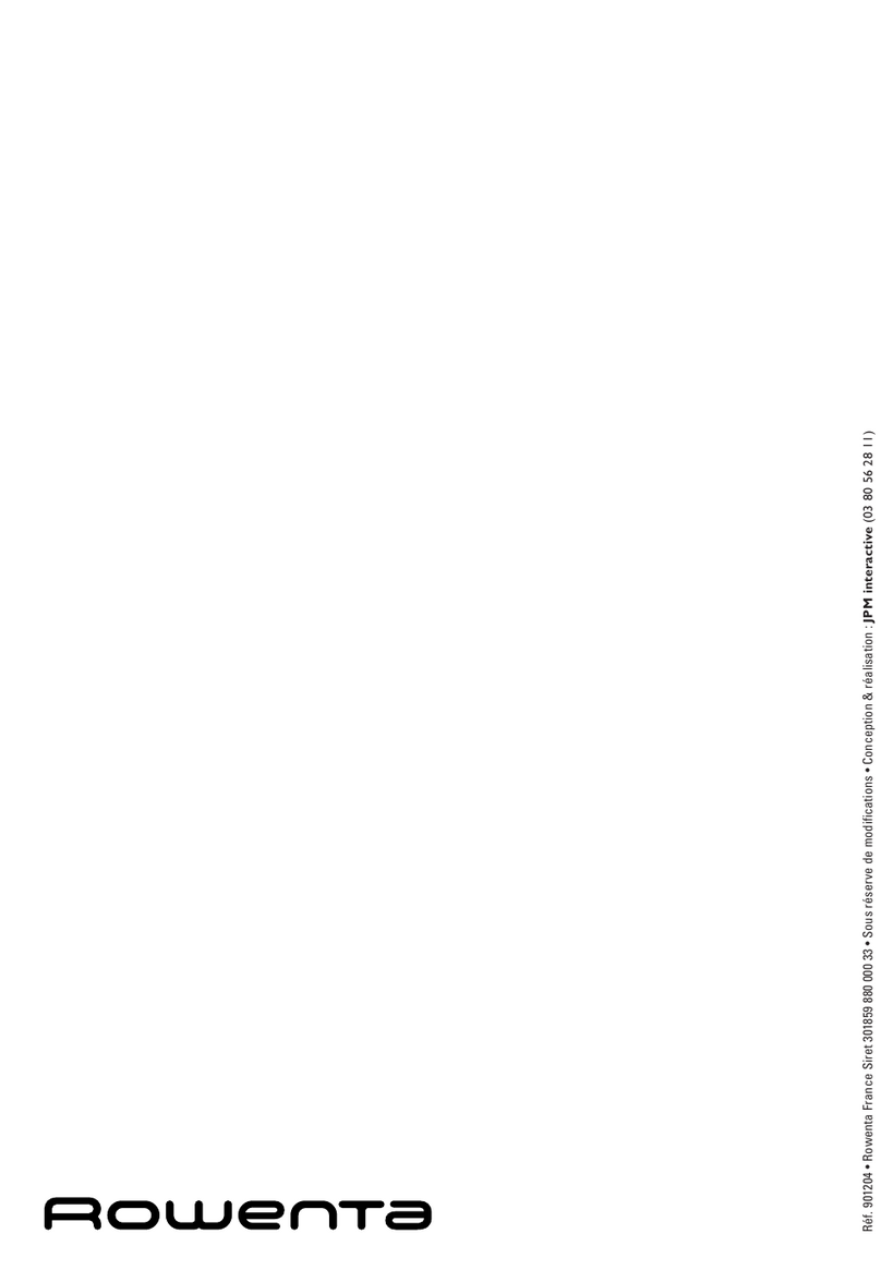 Rowenta SOAM User manual