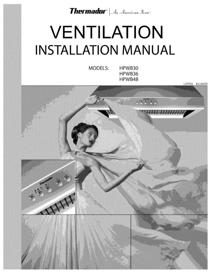 Thermador HPWB30 User manual