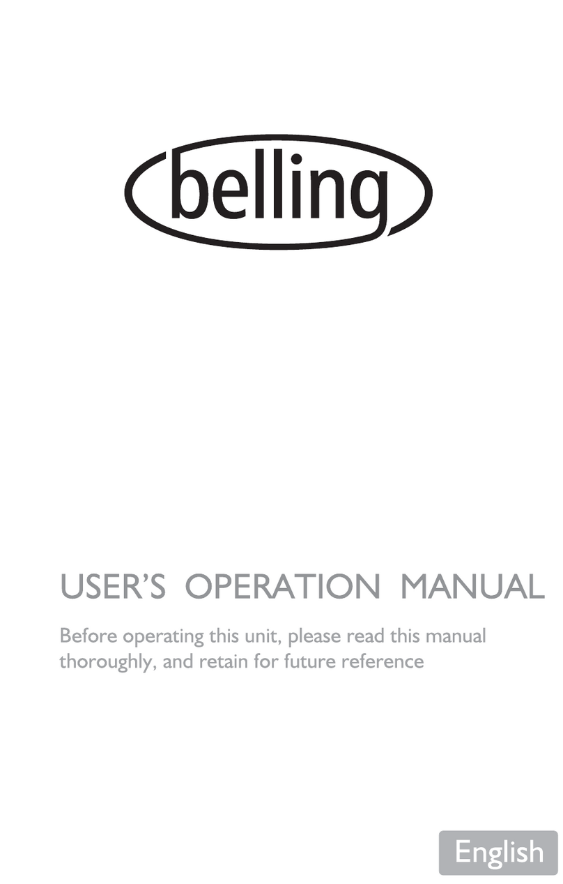 Belling BC630FDWBLK Mounting instructions