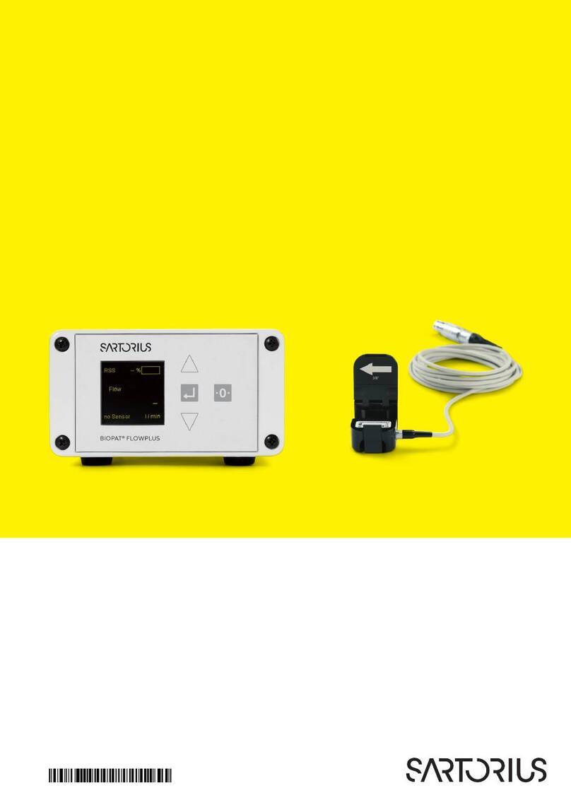 Sartorius BioPAT Flow operating instructions