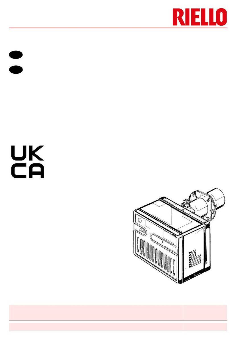 Riello 40 GS10 Installation, use and maintenance instructions Riello 40 GS10 Installation, use and maintenance instructions