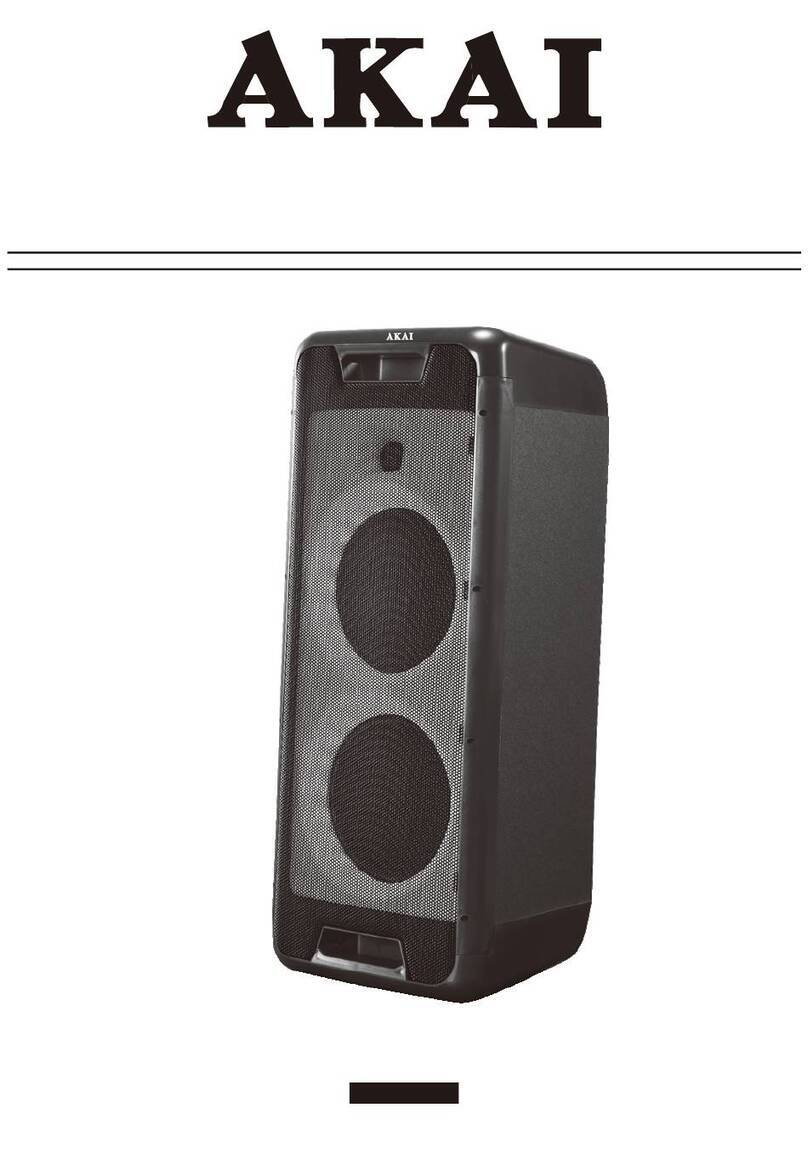 Akai PARTY BOX 800 User manual