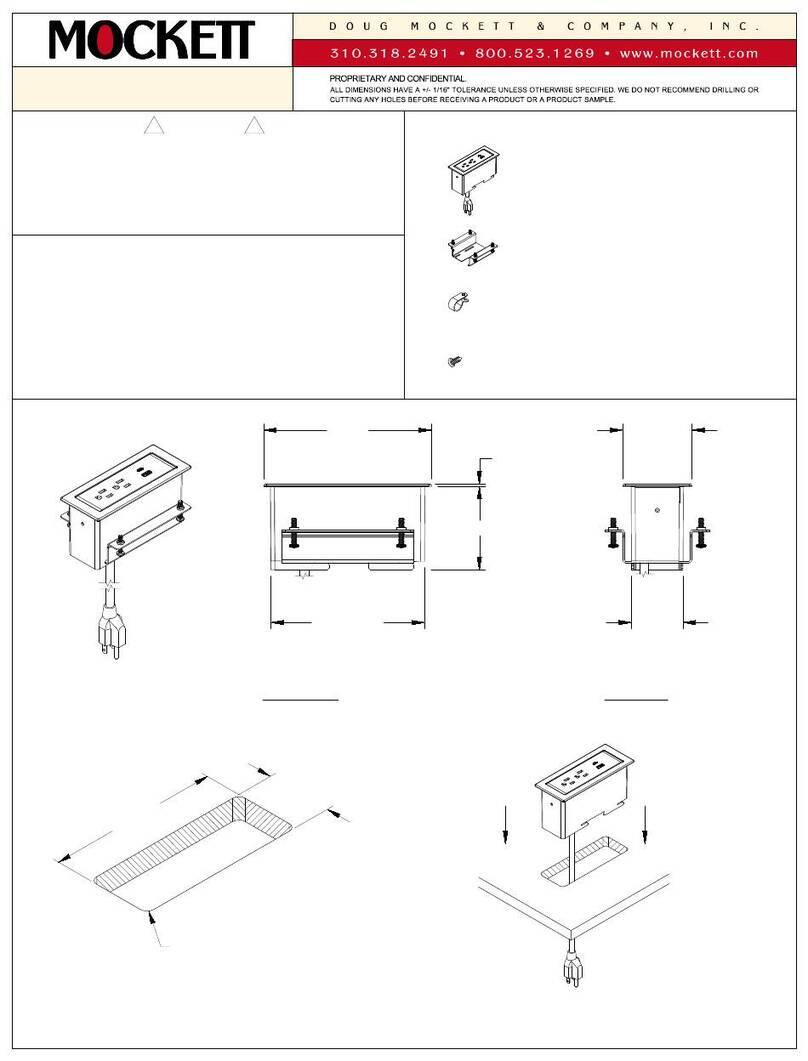 Mockett PCS100B/UC quick start guide