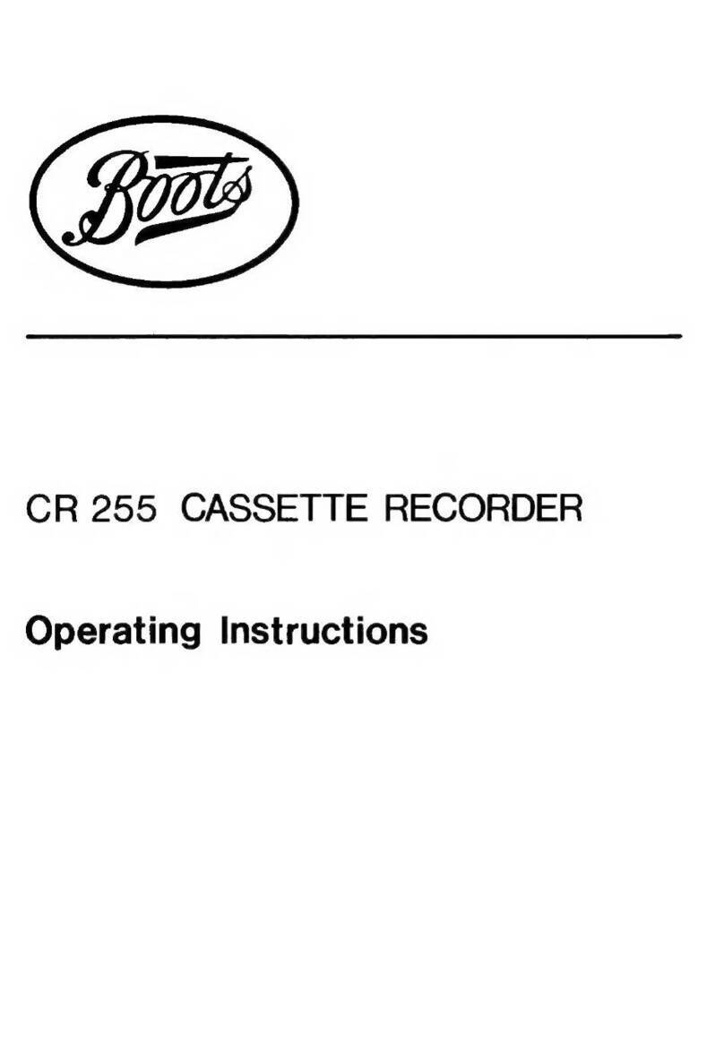 Boots CR 255 operating instructions
