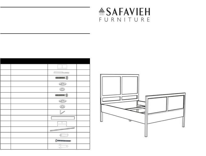 Safavieh Furniture Kerensa BED8000A-F User manual