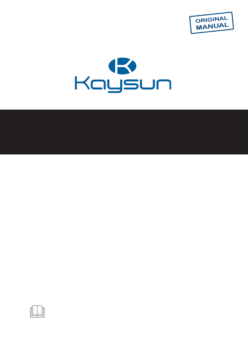 Kaysun KSWP-70 DR8 Installation & owner's manual
