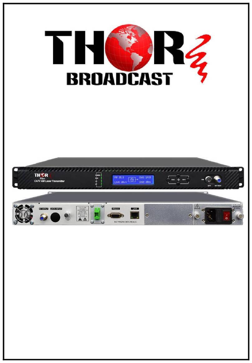 Thor Broadcast F-RF-1550-Tx user manual