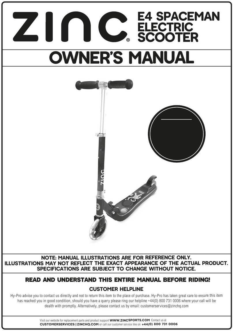 Zinc E4 SPACEMAN owner's manual