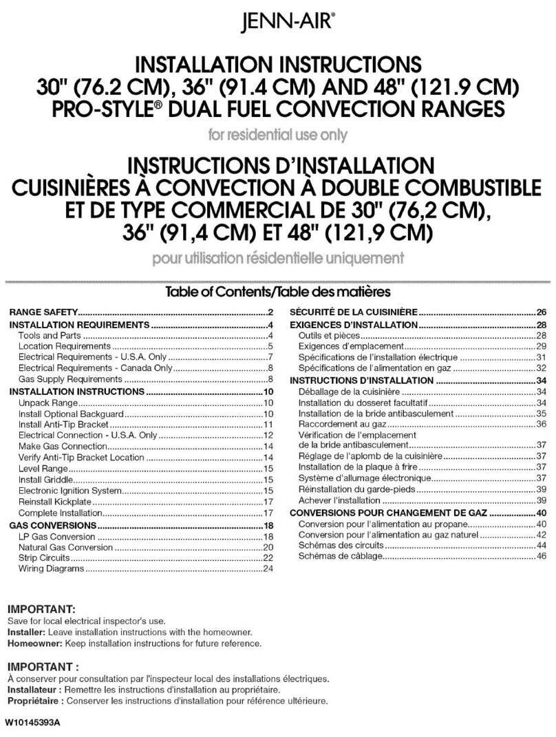 Jenn-Air JDRP430WP00 User manual