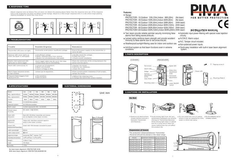 Pima P-10 User manual