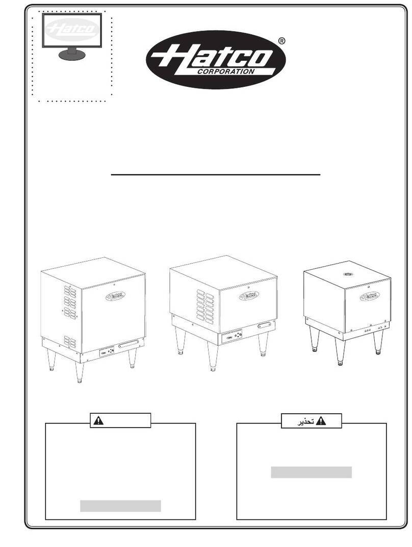 Hatco Imperial Series User manual