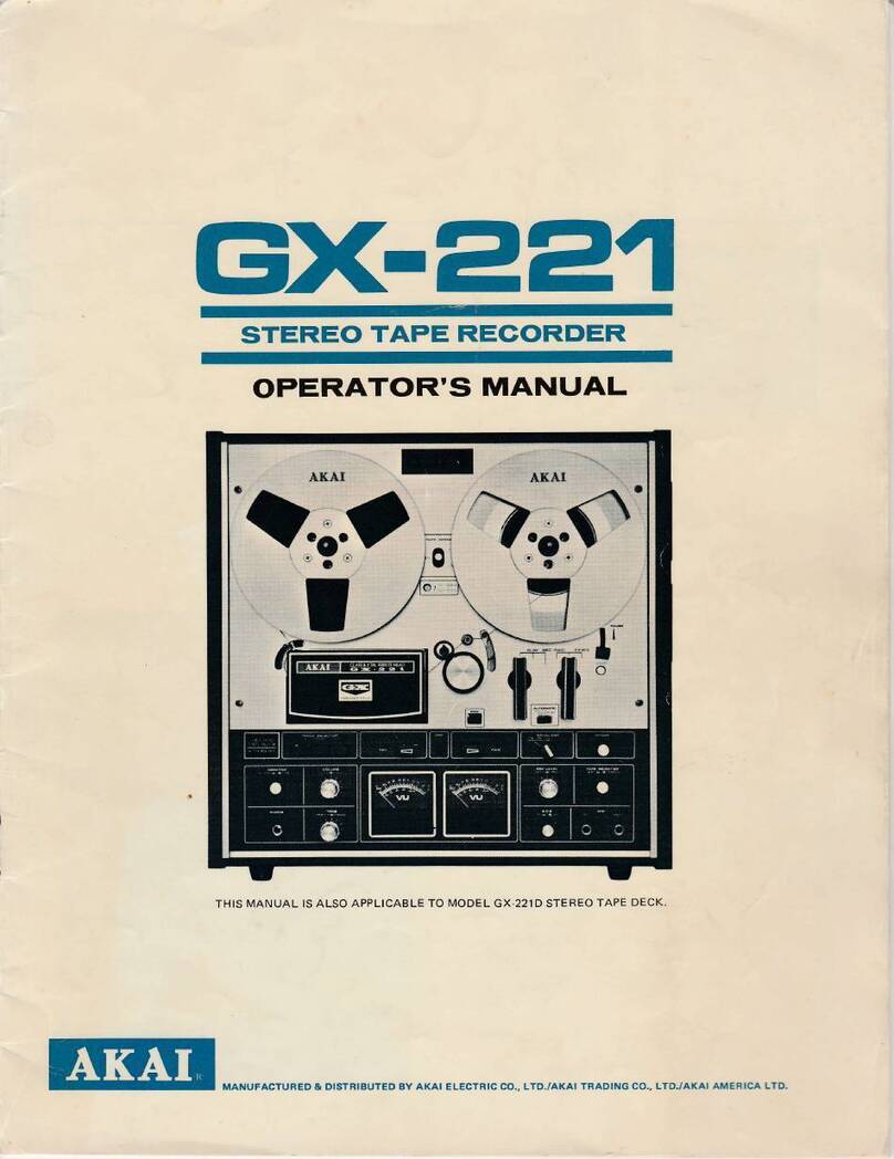 Akai GX-221 User manual