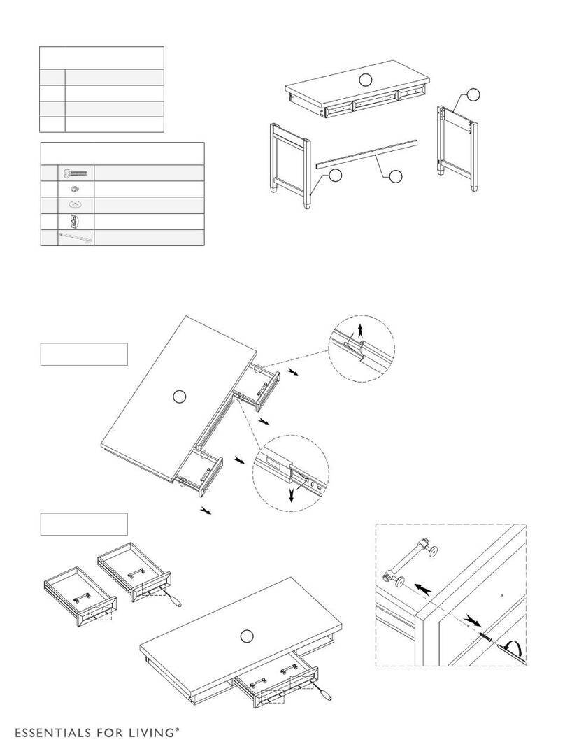 Essentials For Living STELLA DESK User manual