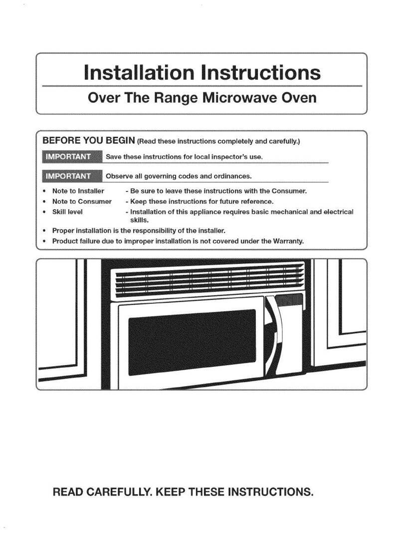 Samsung SMH1926B/XAA-00 installation instructions