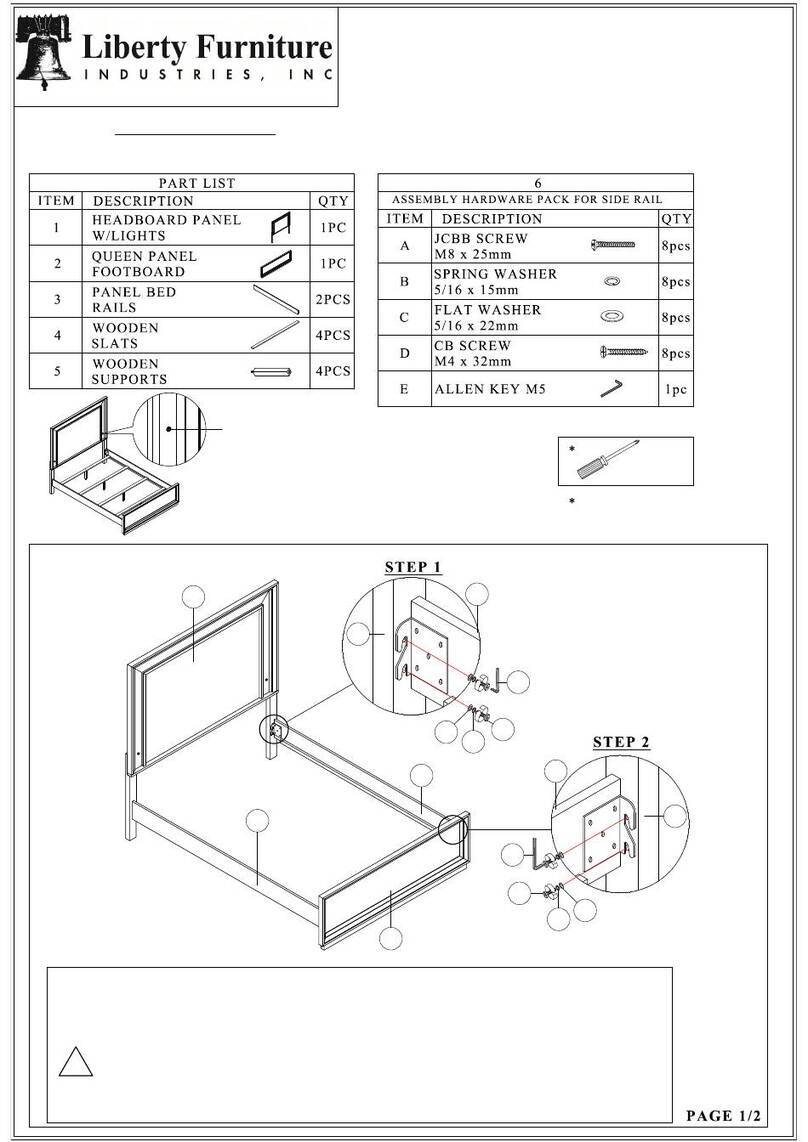 Liberty Furniture 272-BR90 Assembly instruction