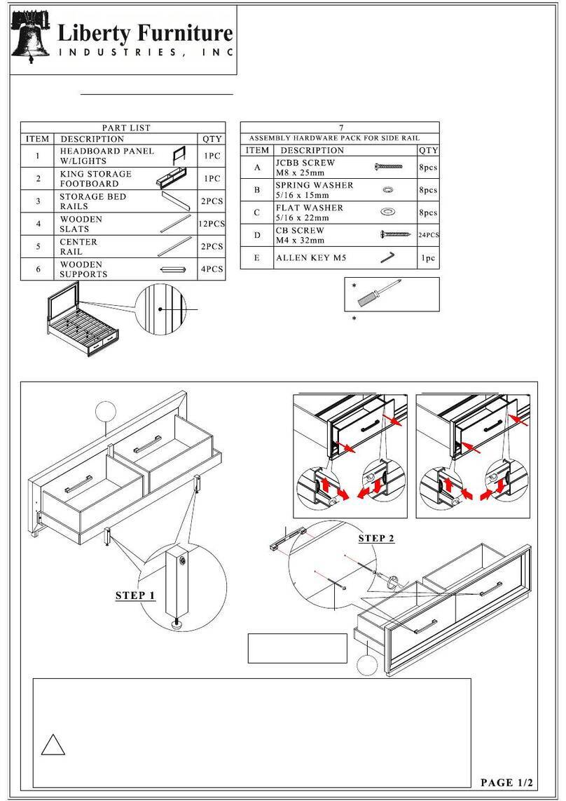 Liberty Furniture 272-BR-13FS Assembly instruction