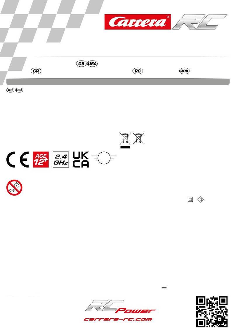 Carrera RC Glow Storm 2.0 Assembly and operating instructions