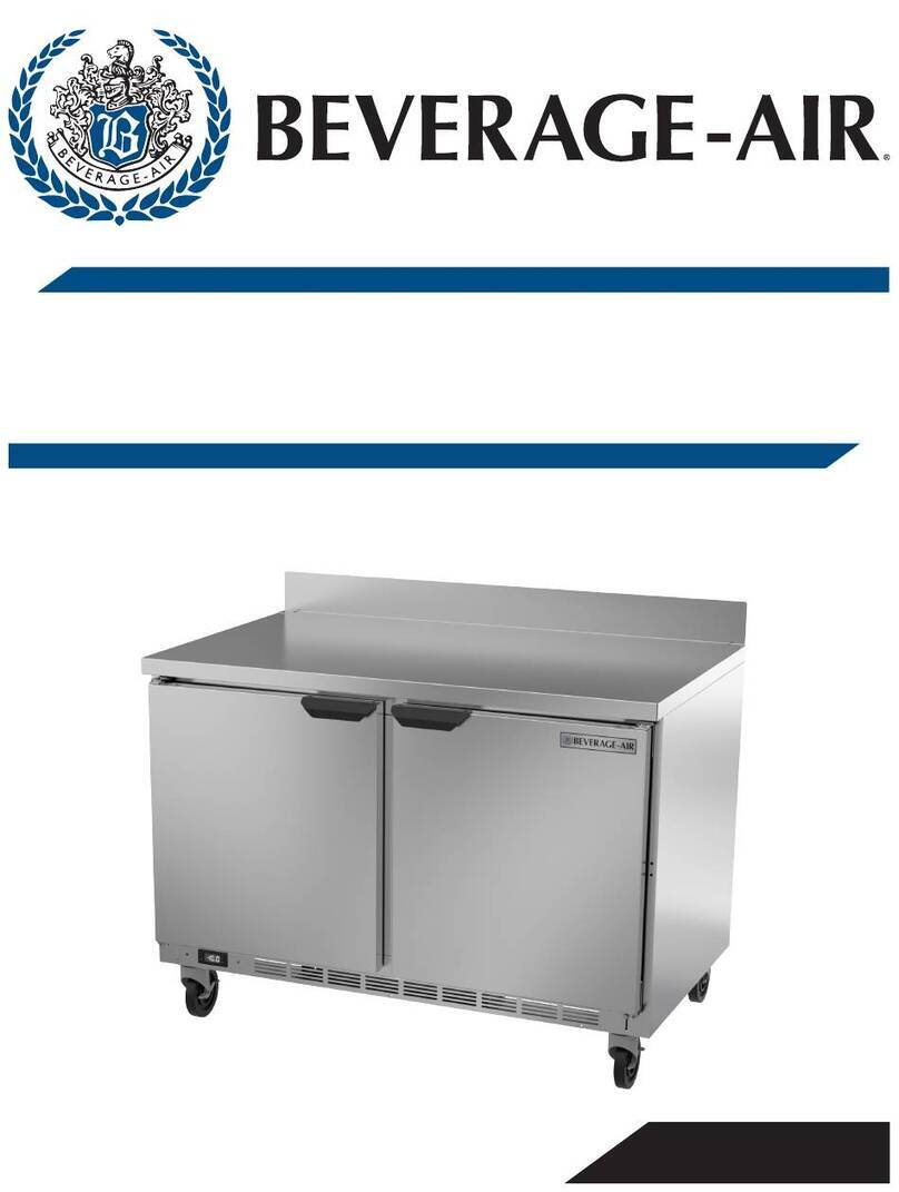 Beverage-Air WTF Series Installation and operating instructions