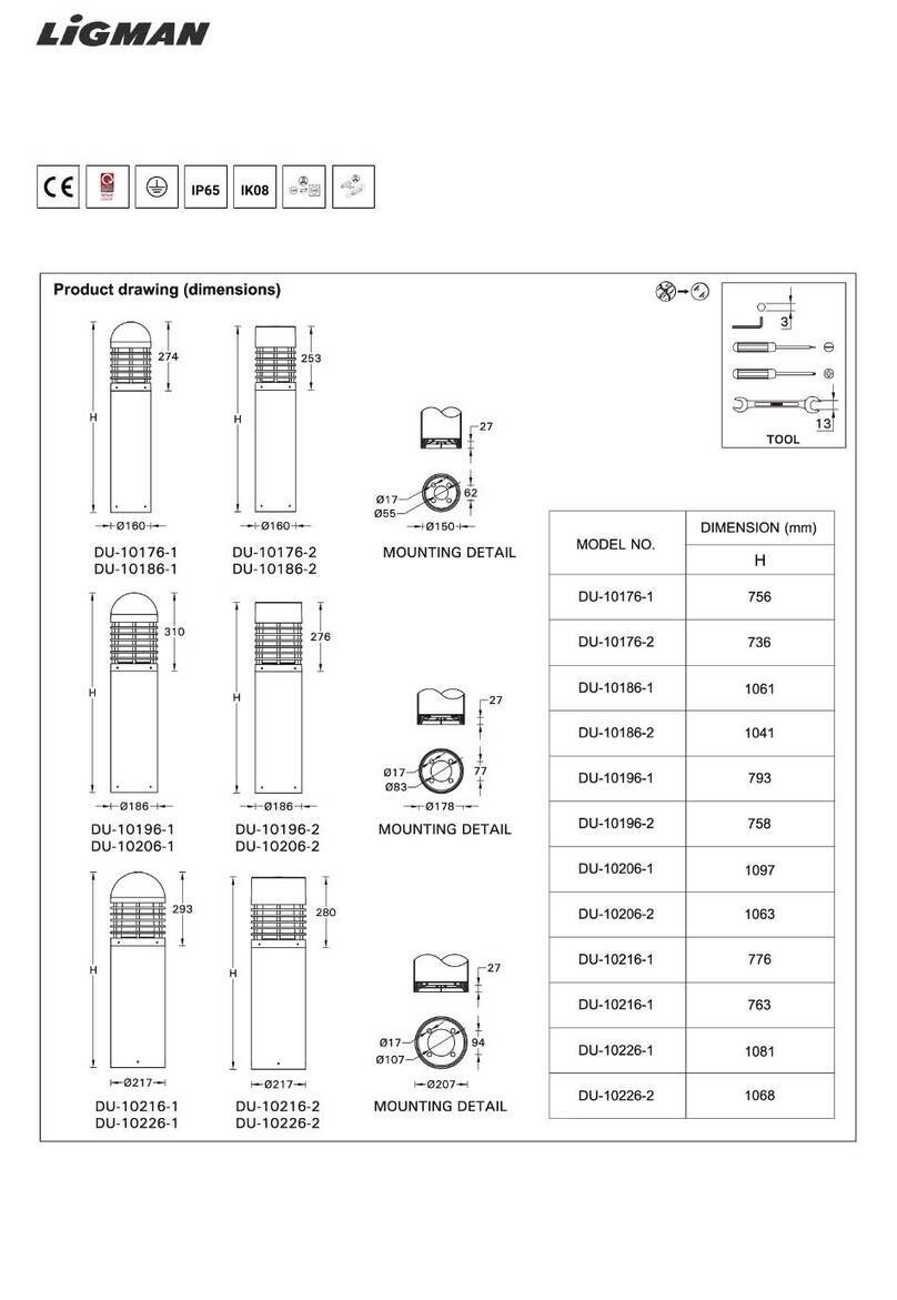 LIGMAN DU-10206-2 installation manual