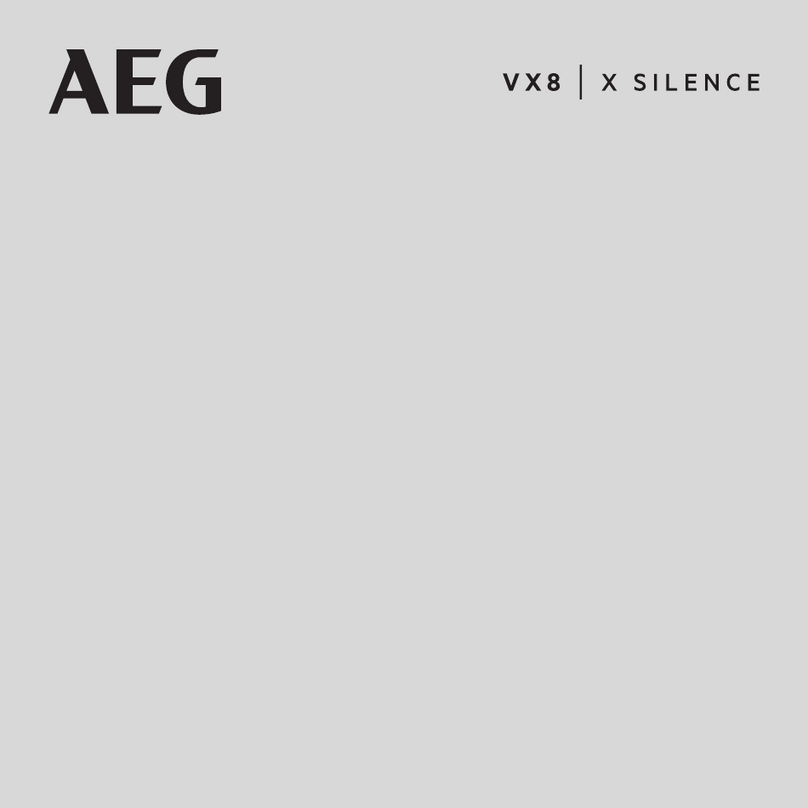 AEG VX8-3-DB-M User manual AEG VX8-3-DB-M User manual