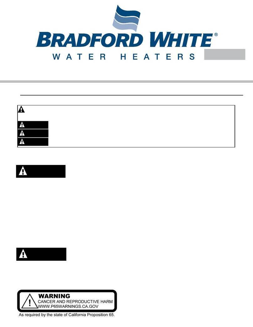 Bradford White RE2H65T 1NCWT Series quick guide Bradford White RE2H65T 1NCWT Series quick guide